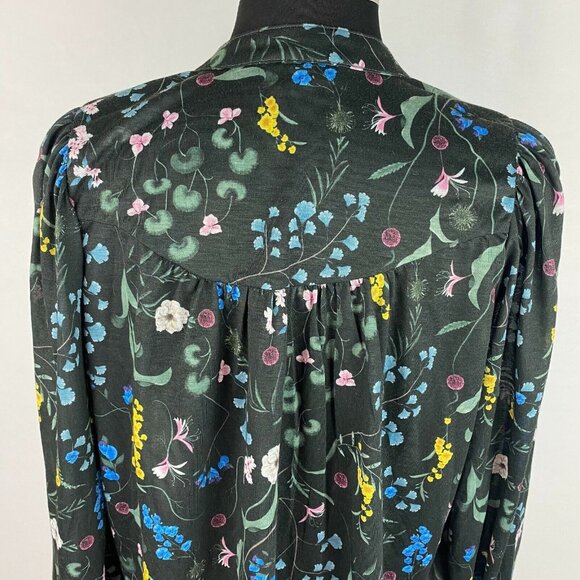 Anna Glover x H&M Peasant Top Womens XS Floral Oversized - Picture 10 of 12